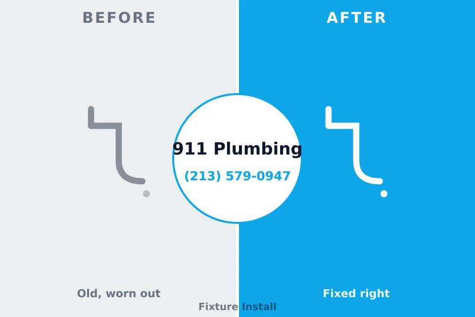 Before and after: plumbing repair Carolina, RI